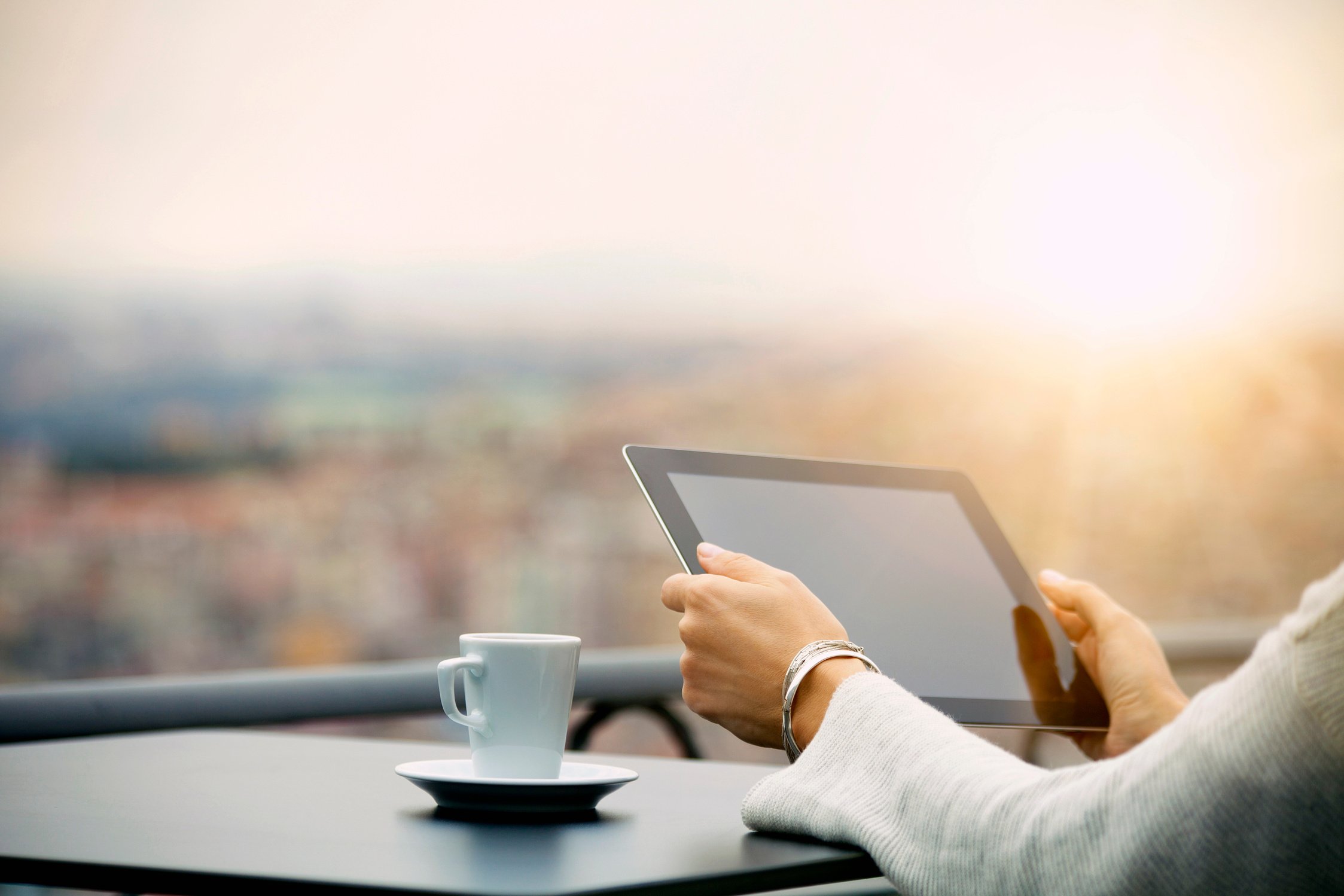 Woman freelancer working remotely